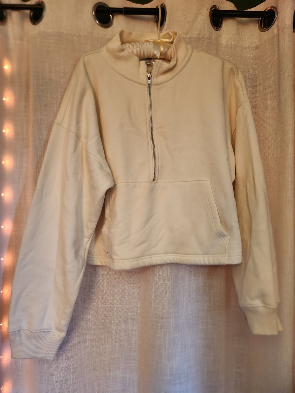 Victoria's Secret Cream Half-Zip Pullover